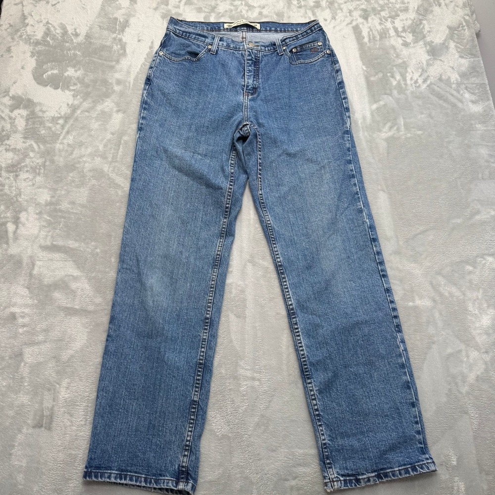 Harley Davidson Jeans Women 12‎ Blue Straight Leg 99014-05VW Denim Biker Rider